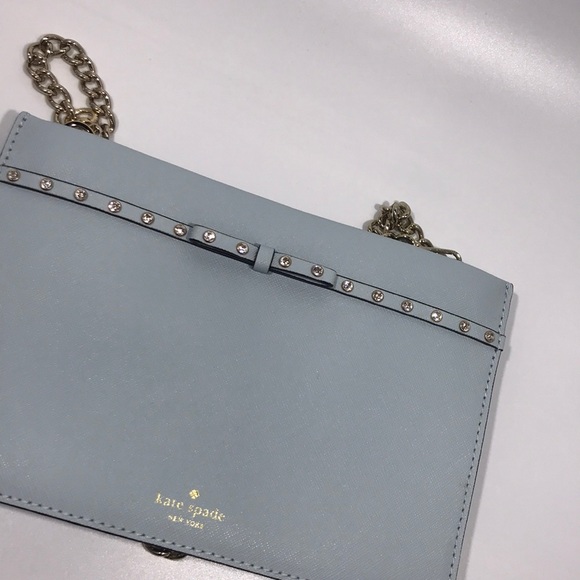 Kate Spade Elliott Street Mini Sima Shimmer Blue - Picture 14 of 14
